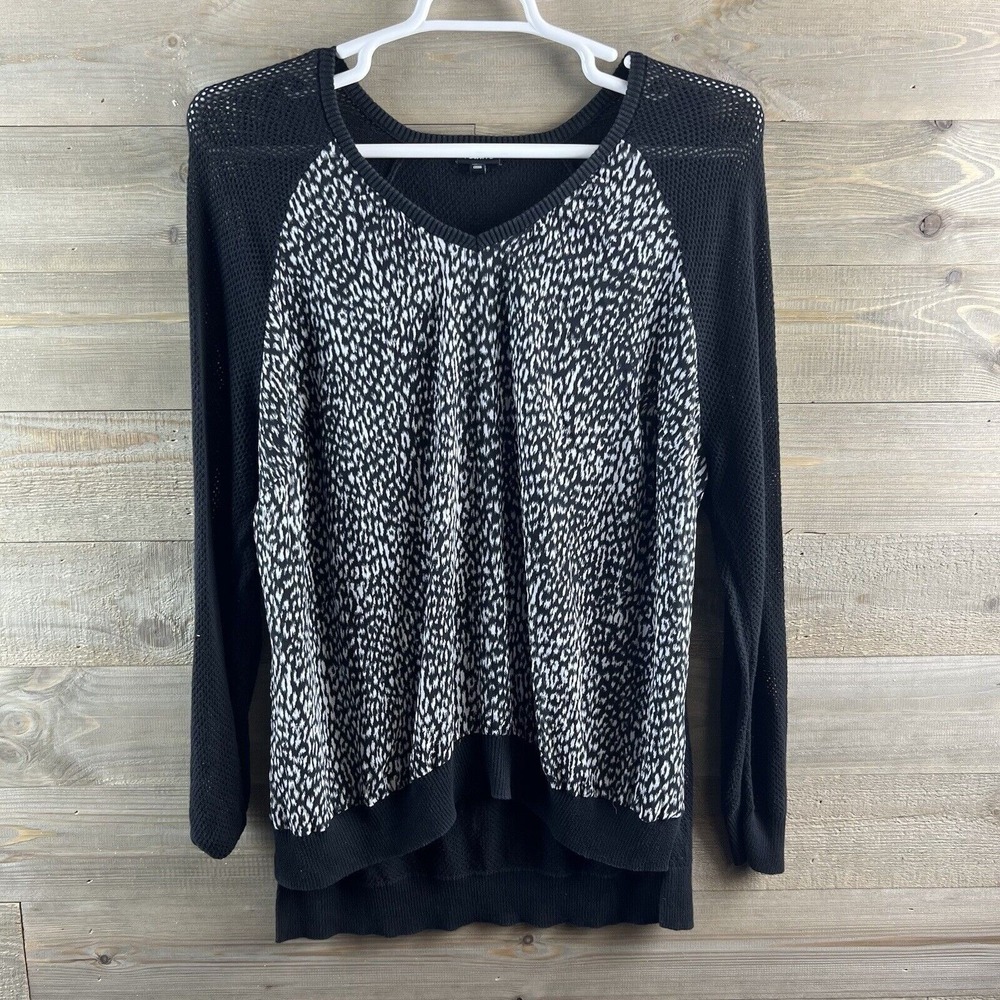 Torrid Womens Sweater Long Sleeve Vneck‎ Open Knit Sweater Sheer Blousy Front 3X
